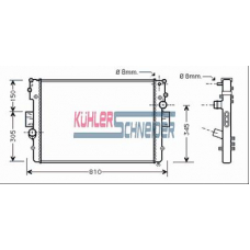 4100201 KUHLER SCHNEIDER Радиатор, охлаждение двигател