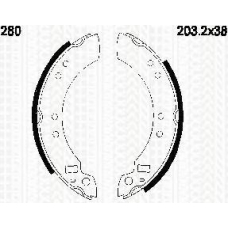 8100 10280 TRISCAN Комплект тормозных колодок