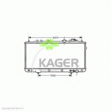 31-0511 KAGER Радиатор, охлаждение двигателя