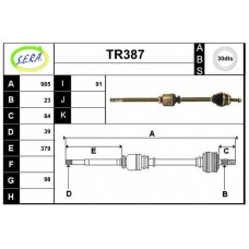 TR387 SERA Приводной вал