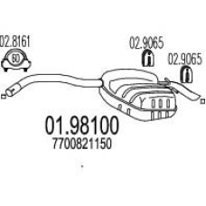 01.98100 MTS Глушитель выхлопных газов конечный