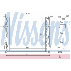 638271 NISSENS Радиатор, охлаждение двигателя