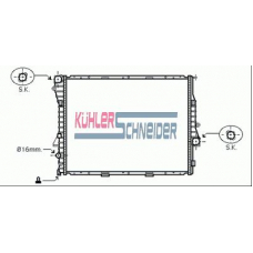 1400321 KUHLER SCHNEIDER Радиатор, охлаждение двигател