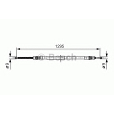 1 987 477 664 BOSCH Трос, стояночная тормозная система