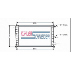 1806401 KUHLER SCHNEIDER Радиатор, охлаждение двигател