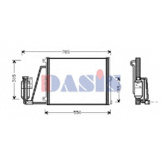 152070N AKS DASIS Конденсатор, кондиционер