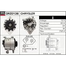 DRZ0136 DELCO REMY Генератор