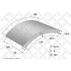 85-01005-SX STELLOX Комплект тормозных башмаков, барабанные тормоза