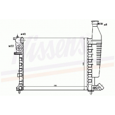 63546 NISSENS Радиатор, охлаждение двигателя