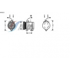 HYK013 AVA Компрессор, кондиционер