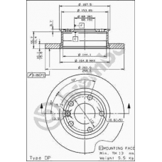 08.5497.10 BREMBO Тормозной диск