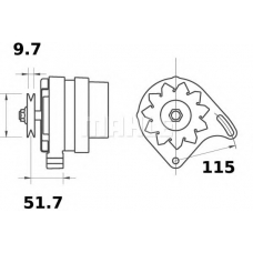 MG 21 MAHLE Генератор