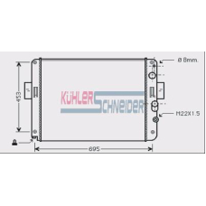 4106601 KUHLER SCHNEIDER Радиатор, охлаждение двигател