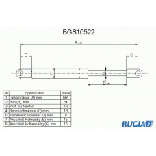 BGS10522 BUGIAD Газовая пружина, капот