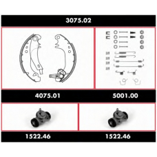 3075.02 ROADHOUSE Комплект тормозов, барабанный тормозной механизм