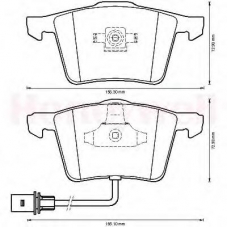 573198B BENDIX Комплект тормозных колодок, дисковый тормоз