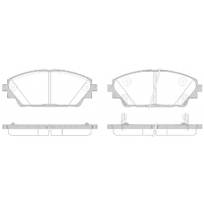 21569.02 ROADHOUSE Комплект тормозных колодок, дисковый тормоз