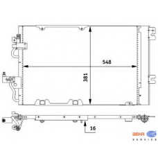 8FC 351 301-771 HELLA Конденсатор, кондиционер