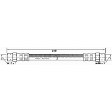 FBH6050 FIRST LINE Тормозной шланг