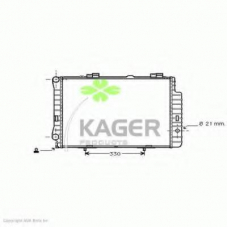 31-3523 KAGER Радиатор, охлаждение двигателя