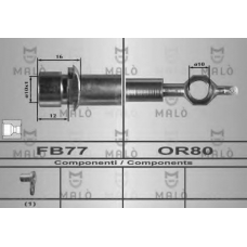 80405 Malo Тормозной шланг