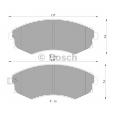 0 986 AB3 049 BOSCH Комплект тормозных колодок, дисковый тормоз