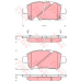 GDB3242 TRW Комплект тормозных колодок, дисковый тормоз