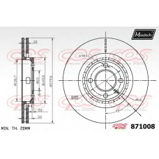 871008.6980 MAXTECH Тормозной диск