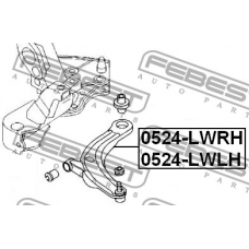 0524-LWLH FEBEST Рычаг независимой подвески колеса, подвеска колеса