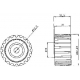 VKM 26125 SKF Паразитный / ведущий ролик, зубчатый ремень