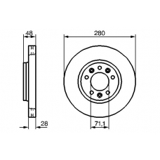 0 986 479 266 BOSCH Тормозной диск