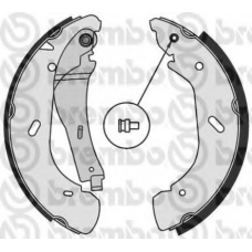 S 56 513 BREMBO Комплект тормозных колодок