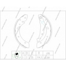 T350A73 NPS Комплект тормозных колодок