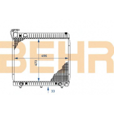 2204021 BEHR Radiator