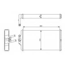 54241 NRF Теплообменник, отопление салона