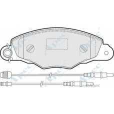 PAD1144 APEC Комплект тормозных колодок, дисковый тормоз