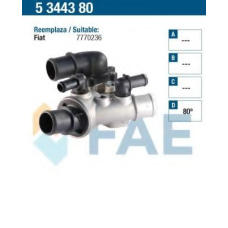 5344380 FAE Термостат, охлаждающая жидкость