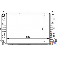 8MK 376 706-651 HELLA Радиатор, охлаждение двигателя