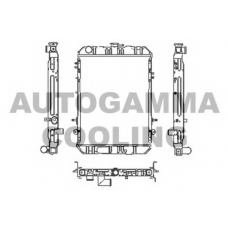 102927 AUTOGAMMA Радиатор, охлаждение двигателя