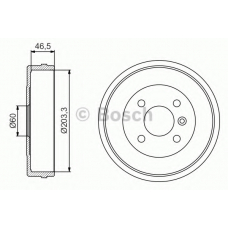 0 986 477 221 BOSCH Тормозной барабан