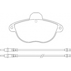 WBP23146A WAGNER LOCKHEED Комплект тормозных колодок, дисковый тормоз