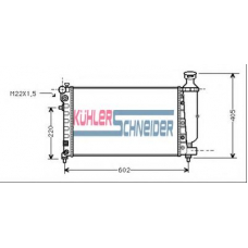 0703301 KUHLER SCHNEIDER Радиатор, охлаждение двигател