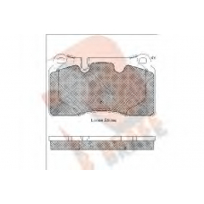 RB1789 R BRAKE Комплект тормозных колодок, дисковый тормоз