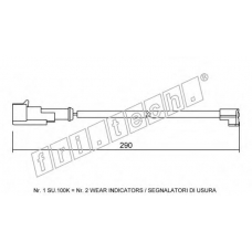SU.100K fri.tech. Сигнализатор, износ тормозных колодок