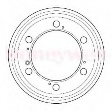 329134J JURID Тормозной барабан