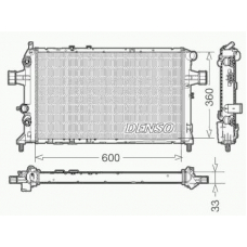 DRM20017 DENSO Радиатор, охлаждение двигателя