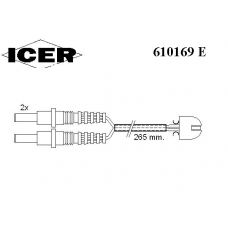 610169 E ICER Сигнализатор, износ тормозных колодок