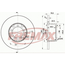 BD-4280 FREMAX Тормозной диск