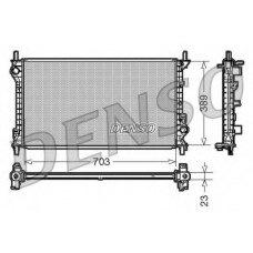 DRM10108 DENSO Радиатор, охлаждение двигателя