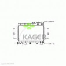 31-1431 KAGER Радиатор, охлаждение двигателя